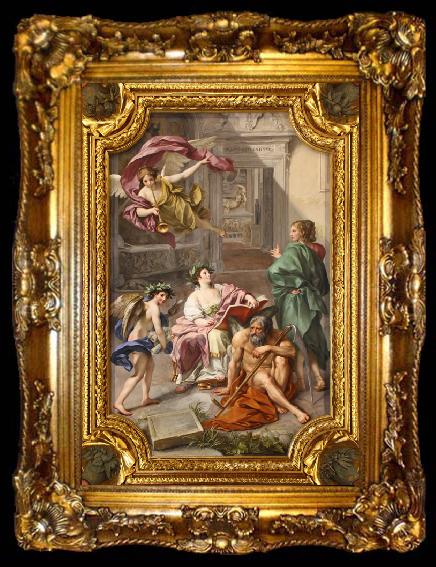 framed  MENGS, Anton Raphael Allegory of History (mk08), ta009-2